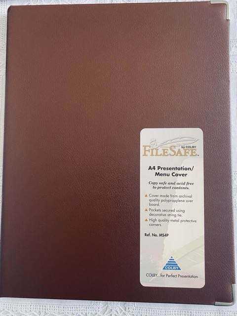 Colby- WMS4P Menu Covers